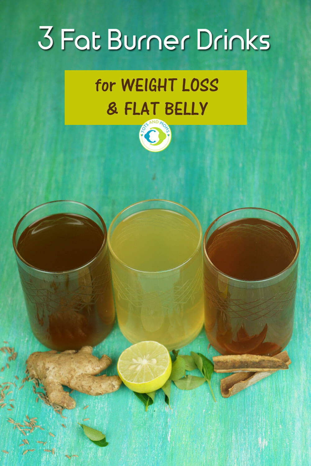 3 FAT BURNER DRINKS for Weight Loss and Flat Belly TOTS and MOMS
