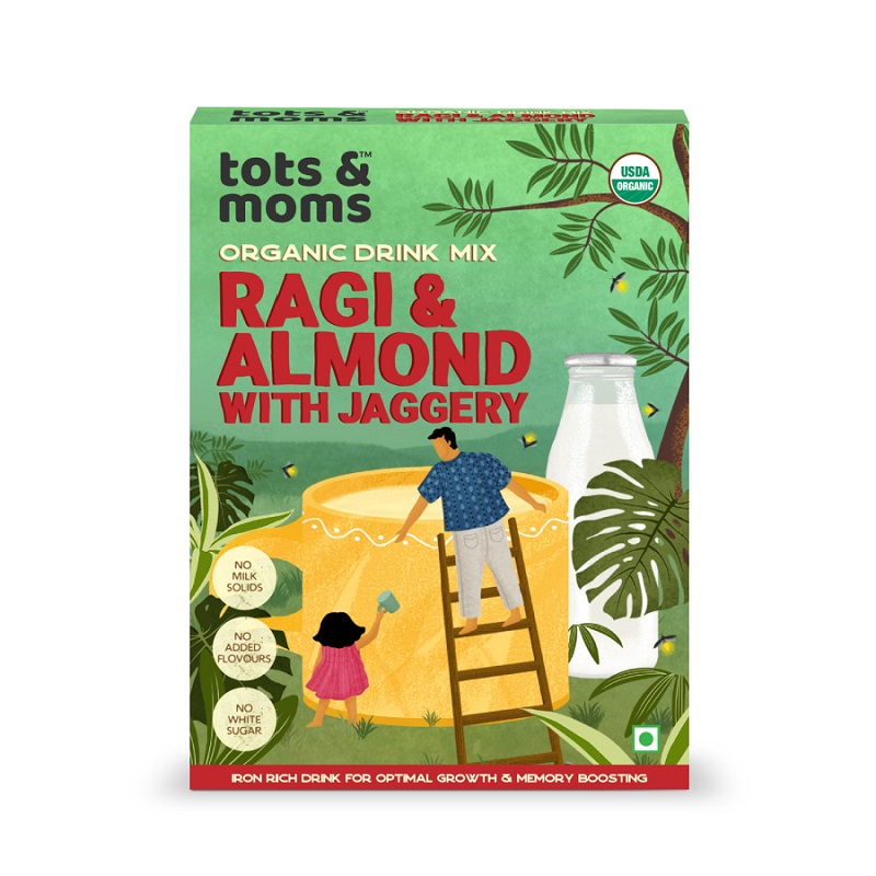 Tots & Moms Pancake Combo | Choco Almonds with Jaggery | Banana Almonds with Jaggery | 250g each