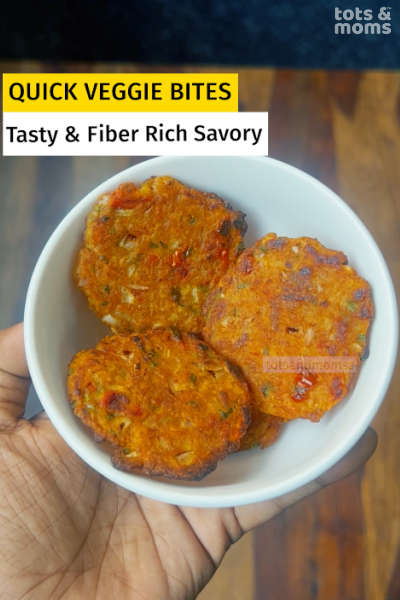 Quick Veggie Bites is a delicious snack that is great for lunch boxes, after school snacks, or for when you're on the go. They are the perfect way to get your daily dose of veggies without sacrificing flavor
